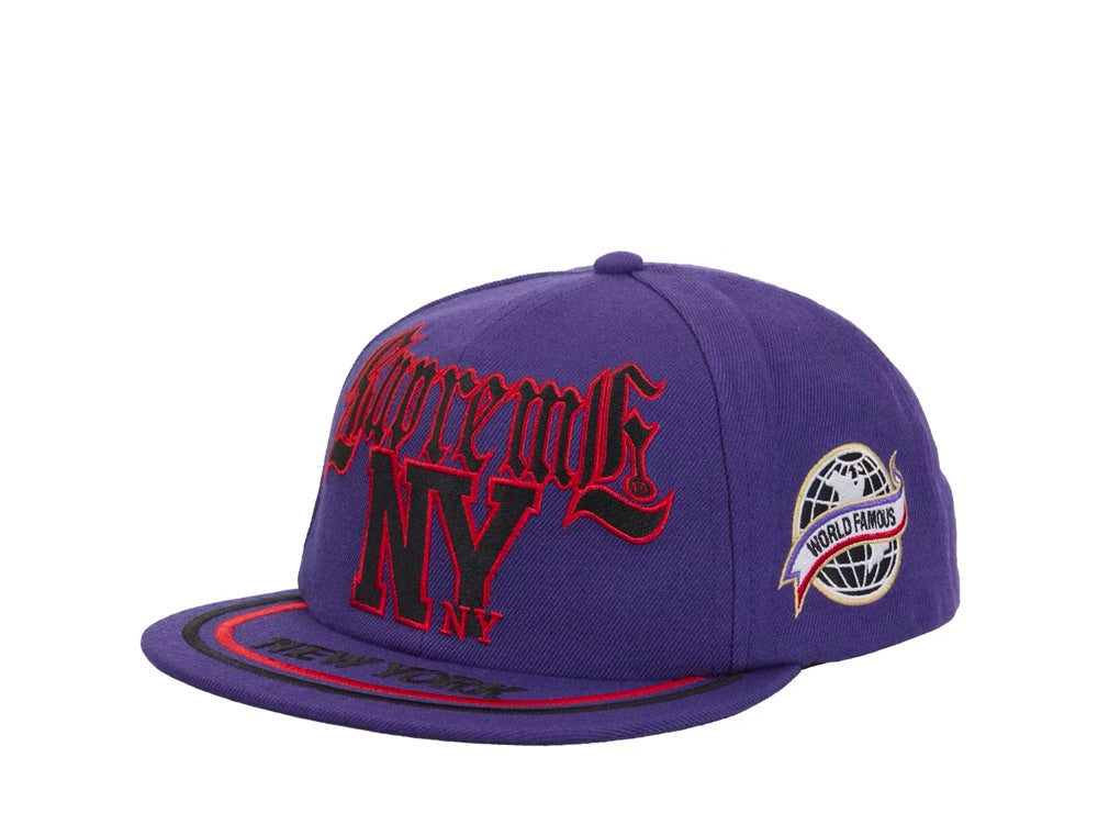 Supreme New York 6-Panel Purple - SS25H28-PURPLE