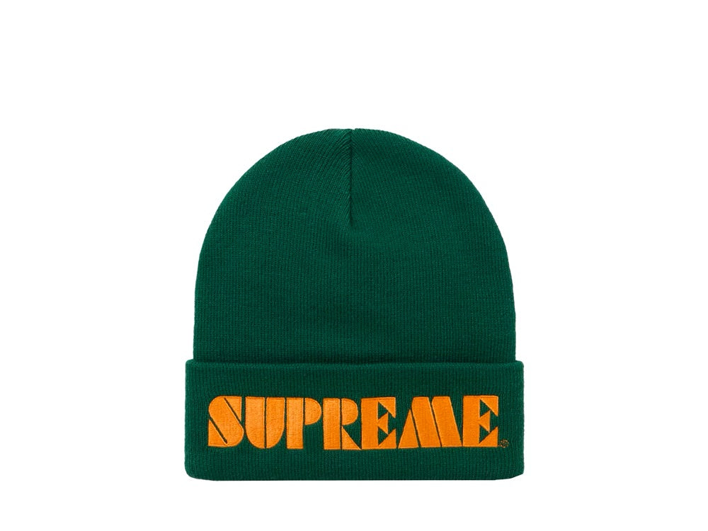 Supreme Stencil Beanie Dark Green - SS24BN15-GRN