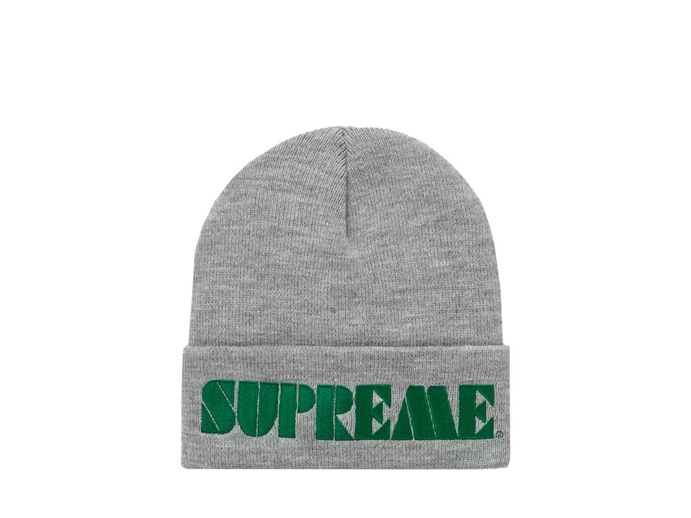 Supreme Stencil Beanie Heather Grey - SS24BN15-HGY