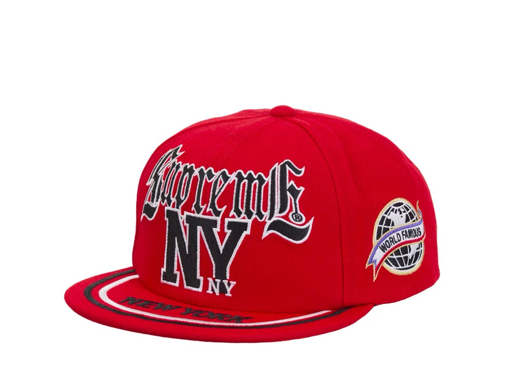 Supreme New York 6-Panel Red - SS25H28-RED