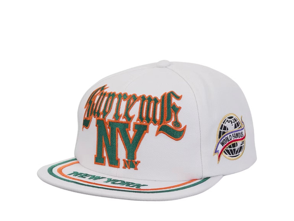 Supreme New York 6-Panel White - SS25H28-WHITE