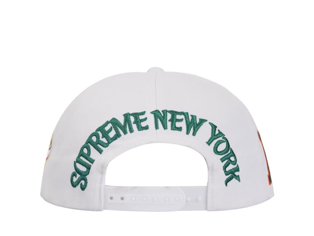 Supreme New York 6-Panel White - SS25H28-WHITE