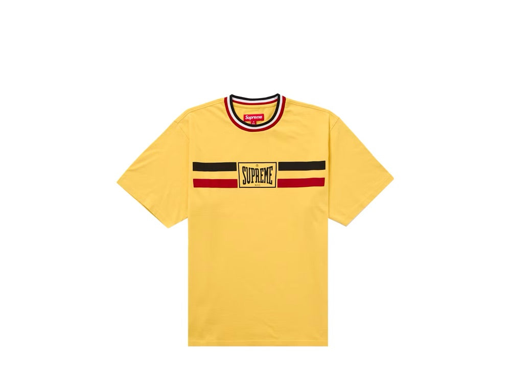 Supreme Warm Up Stripe S/S Top Yellow - SS24KN9-YLW