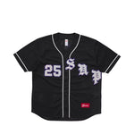 Supreme Old English Baseball Jersey Black - SS25KN10-BLACK