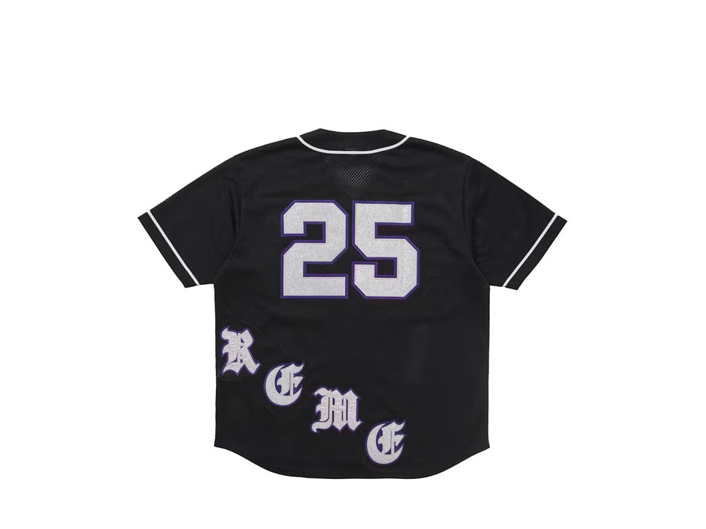 Supreme Old English Baseball Jersey Black - SS25KN10-BLACK