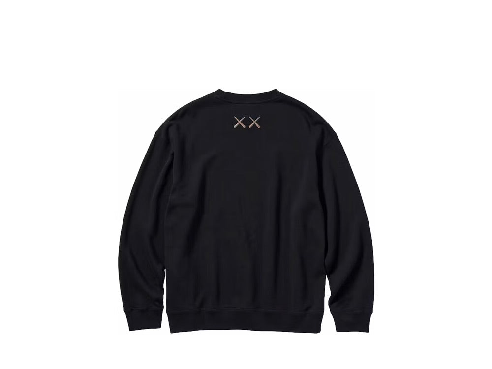 KAWS x Uniqlo Longsleeve Sweatshirt Black (Asia Sizing) -  467773