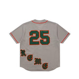 Supreme Old English Baseball Jersey Grey - SS25KN10-GREY