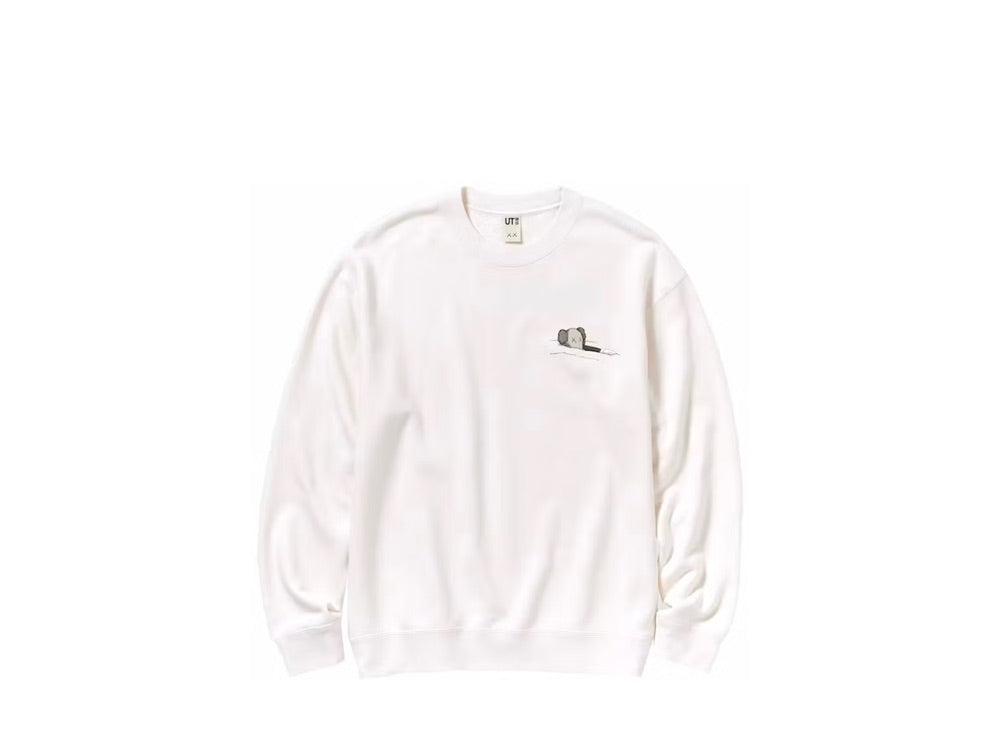 KAWS x Uniqlo Longsleeve Sweatshirt Off White (Asia Sizing) -  467395