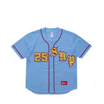 Supreme Old English Baseball Jersey Light Blue - SS25KN10-LTBLUE
