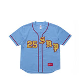Supreme Old English Baseball Jersey Light Blue - SS25KN10-LTBLUE