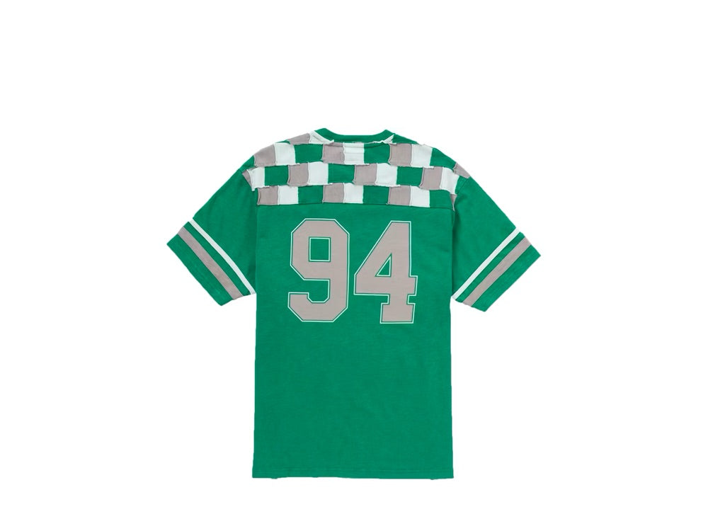 Supreme Patchwork Yoke Football Top Green - FW24KN33-GRN