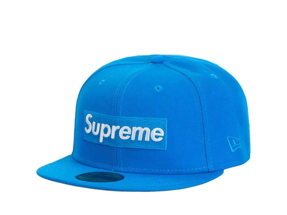 Supreme Sharpie Box Logo New Era Fitted Cap Blue - SS24H6-BLU