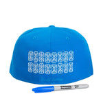 Supreme Sharpie Box Logo New Era Fitted Cap Blue - SS24H6-BLU