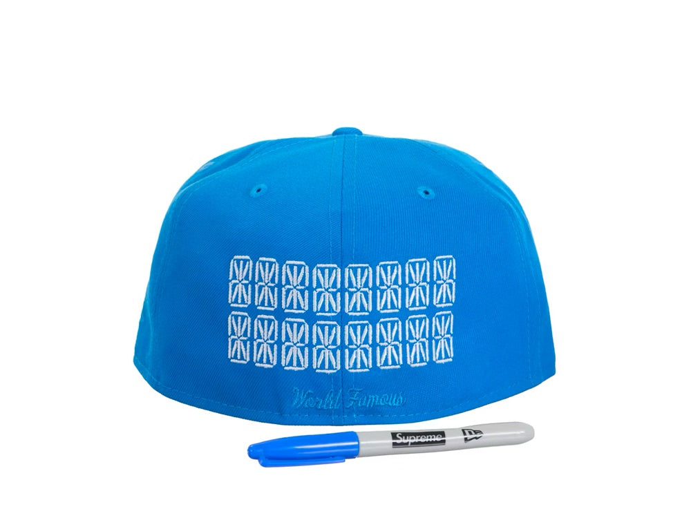 Supreme Sharpie Box Logo New Era Fitted Cap Blue - SS24H6-BLU