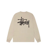 Stussy Basic Long Sleeve Tee Khaki