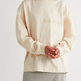 Fear of God Essentials Long Sleeve T-shirt Egg Shell-N/A