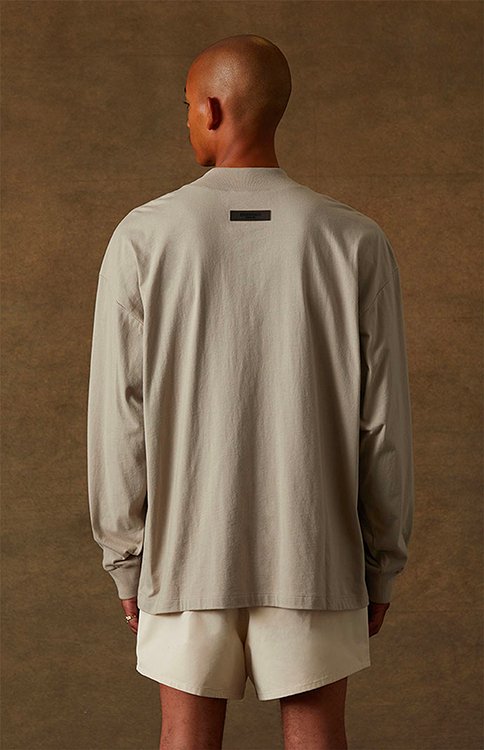 Fear of God Essentials Long Sleeve T-shirt Smoke-N/A