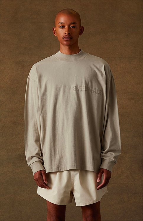 Fear of God Essentials Long Sleeve T-shirt Smoke-N/A