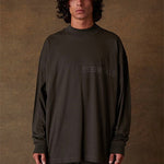 Fear of God Essentials Long Sleeve Tee Off Black-N/A