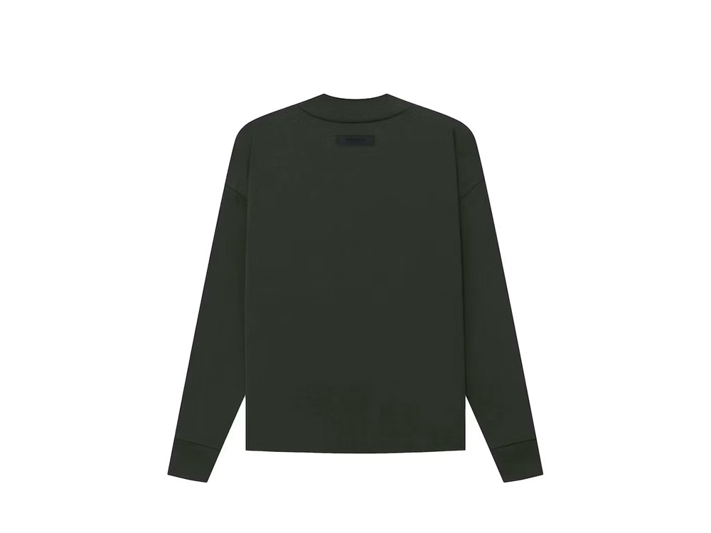 Fear of God Essentials Long Sleeve Tee Off Black-N/A