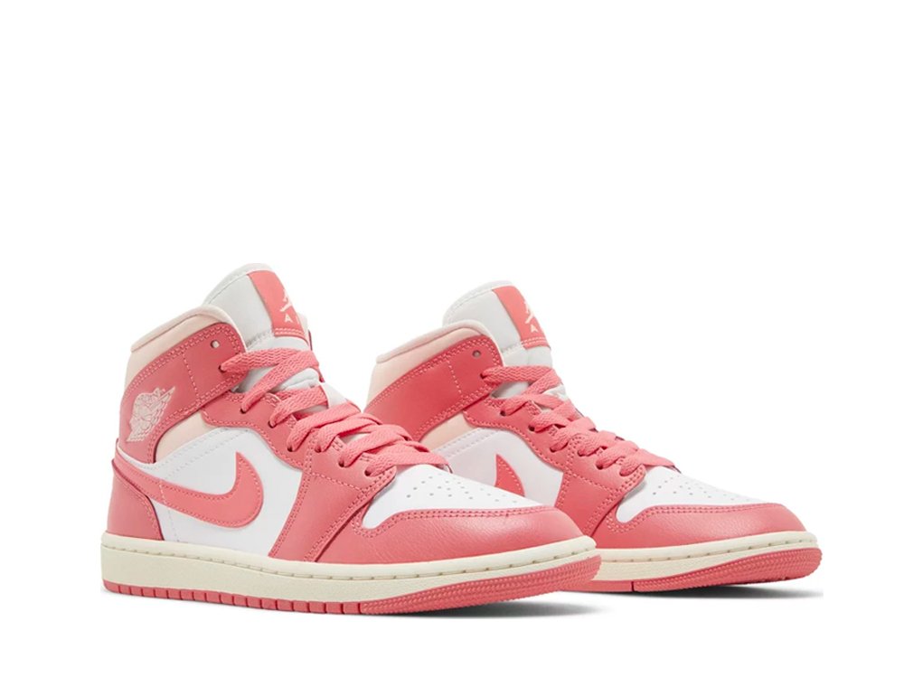 Jordan 1 Mid Strawberries and Cream (W)-BQ6472-186