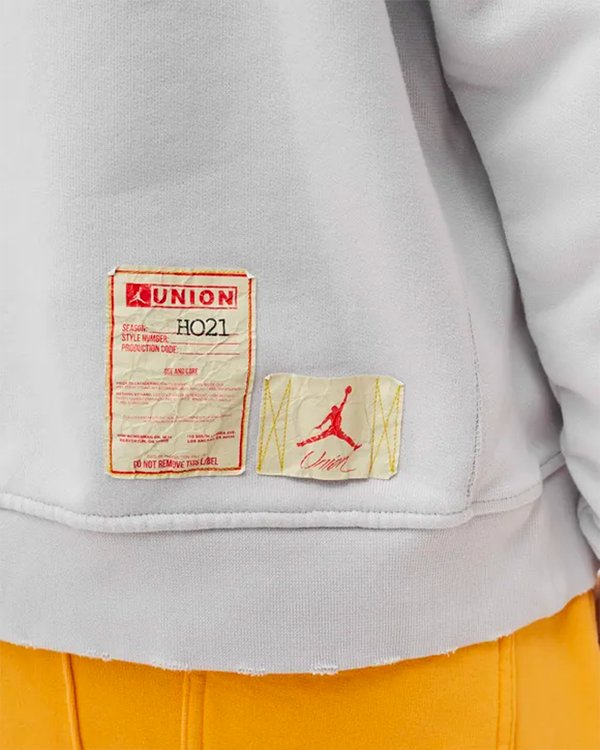 Jordan x Union M J FLC Hoodie Photon Dust-DJ9524-025