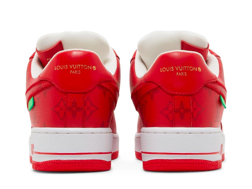 Louis Vuitton Nike Air Force 1 Low By Virgil Abloh - White Red-