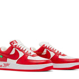 Louis Vuitton Nike Air Force 1 Low By Virgil Abloh - White Red-