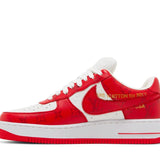 Louis Vuitton Nike Air Force 1 Low By Virgil Abloh - White Red-