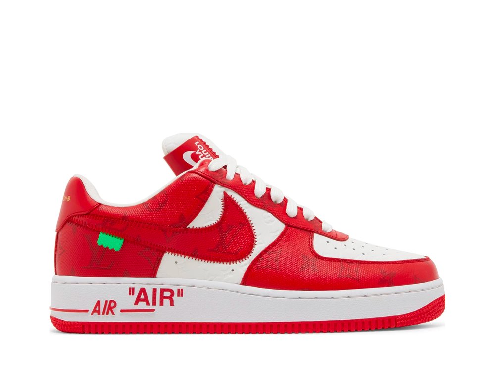 Louis Vuitton Nike Air Force 1 Low By Virgil Abloh - White Red-