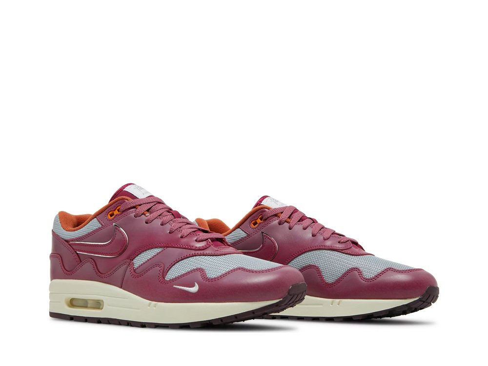 Nike Air Max 1 Patta Waves Rush Maroon (with Bracelet)-DO9549-001