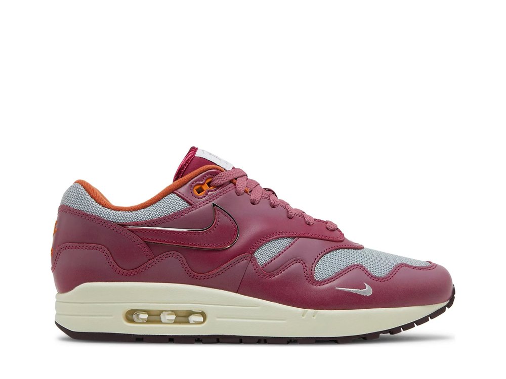 Nike Air Max 1 Patta Waves Rush Maroon (with Bracelet)-DO9549-001