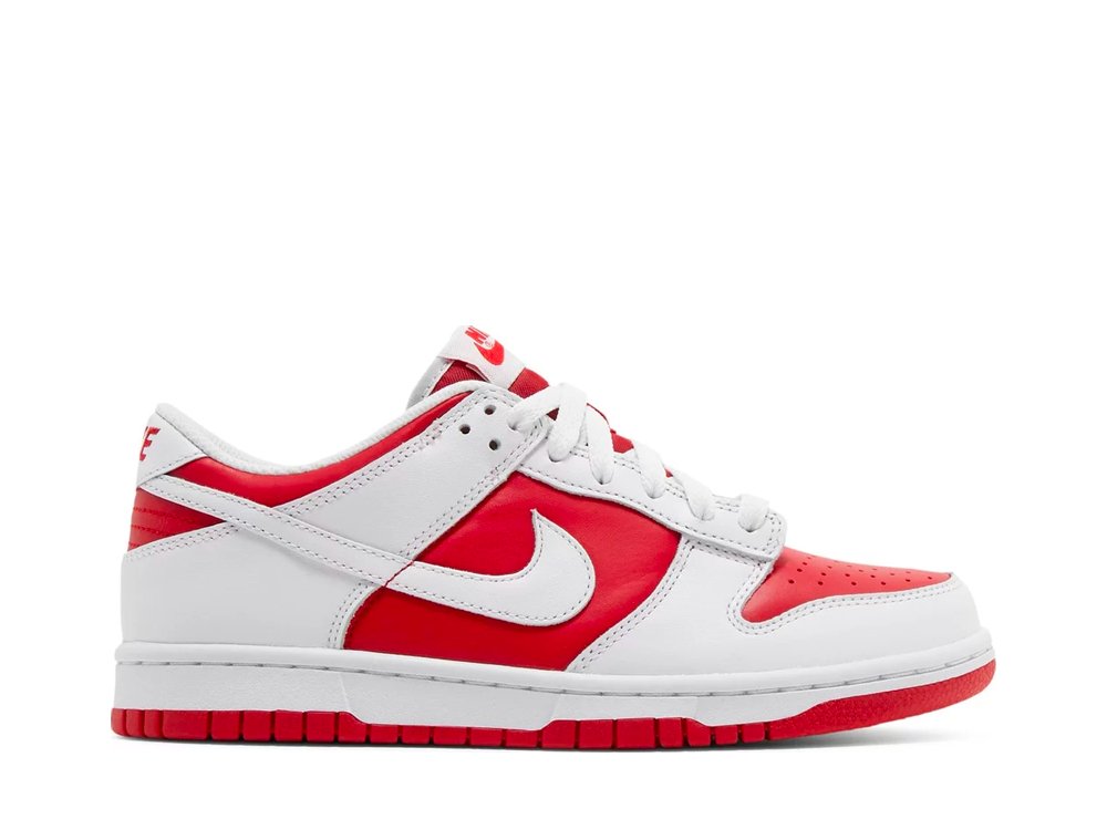 Nike Dunk Low Championship Red (2021) (GS)-CW1590-600