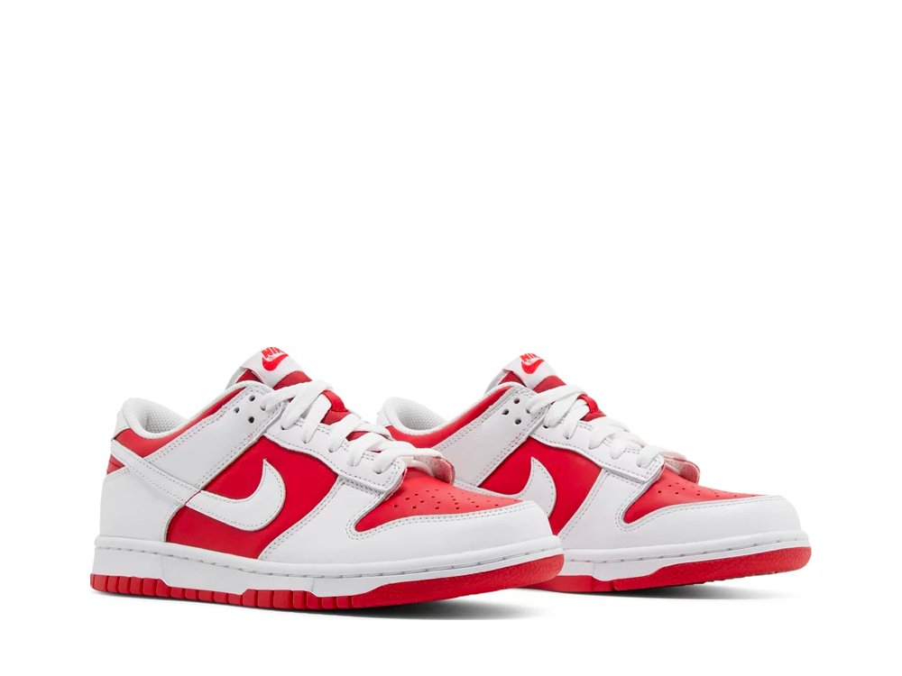 Nike Dunk Low Championship Red (2021) (GS)-CW1590-600