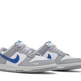 Nike Dunk Low Mini Swoosh Wolf Grey Game Royal (GS)-FN3878-001