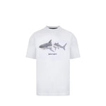 Palm Angels Shark T-Shirt White-PMAA001S22JER0110110