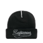 Supreme Contrast Stitch Beanie Black-N/A