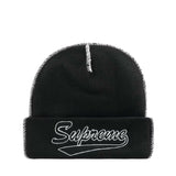 Supreme Contrast Stitch Beanie Black-N/A