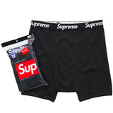 Supreme Hanes Boxer Briefs (4 Pack) Black-N/A