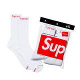 Supreme Hanes Crew Socks (4 Pack) White-N/A