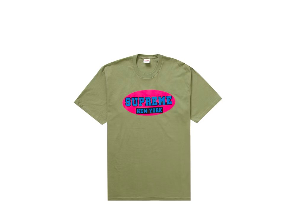 Supreme New York Tee Light Olive-SS23T412