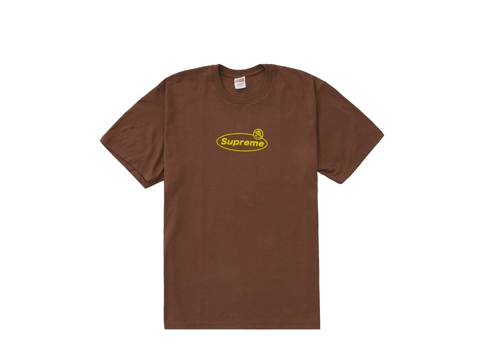 Supreme Warning Tee Brown-N/A