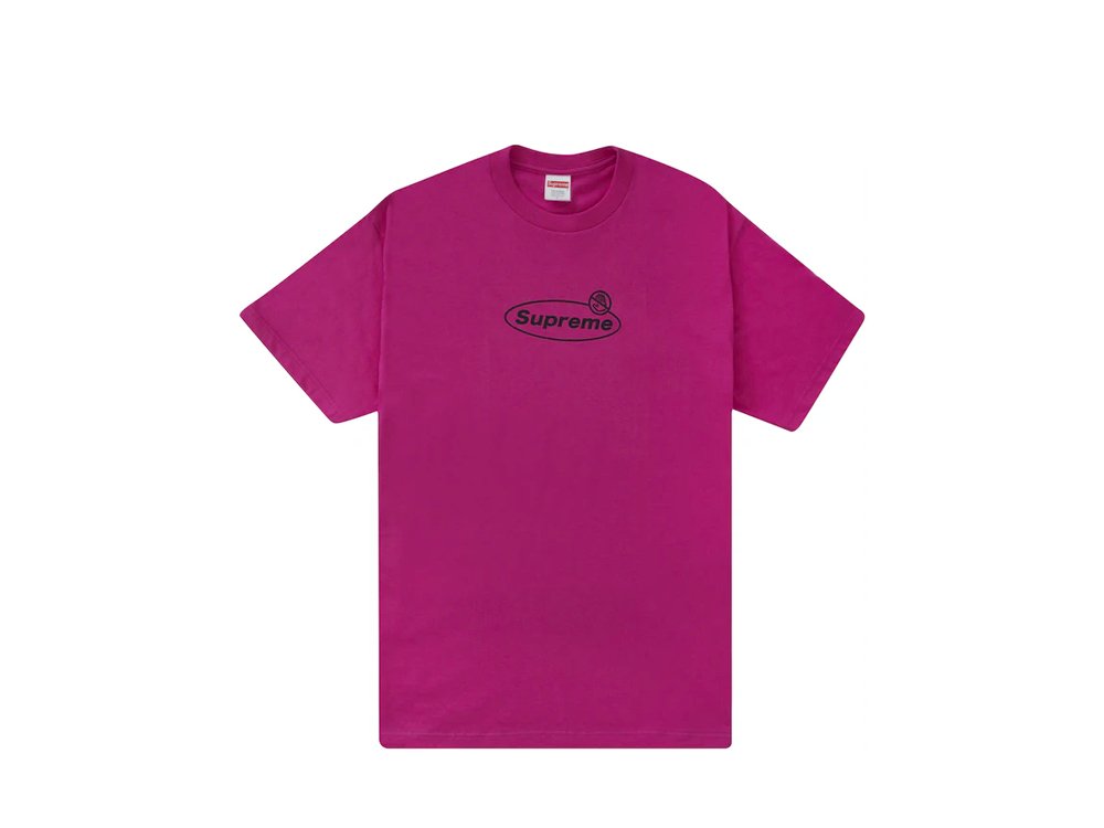 Supreme Warning Tee Magenta-N/A